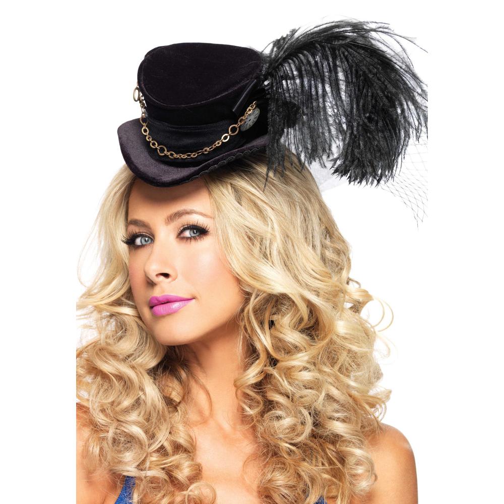 Leg Avenue - Steampunk Top Hat Kostüm Hut - Schwarz
